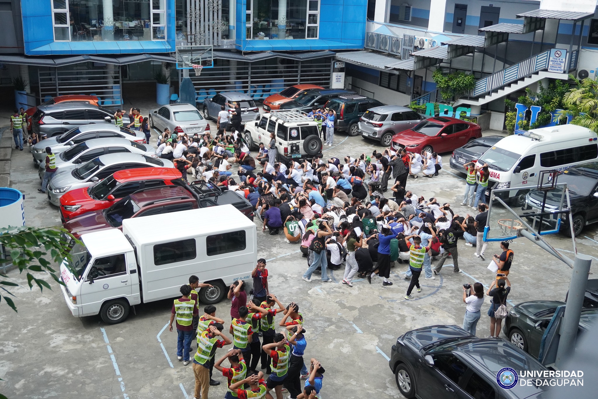 Universidad de Dagupan successfully conducted an earthquake and fire drill