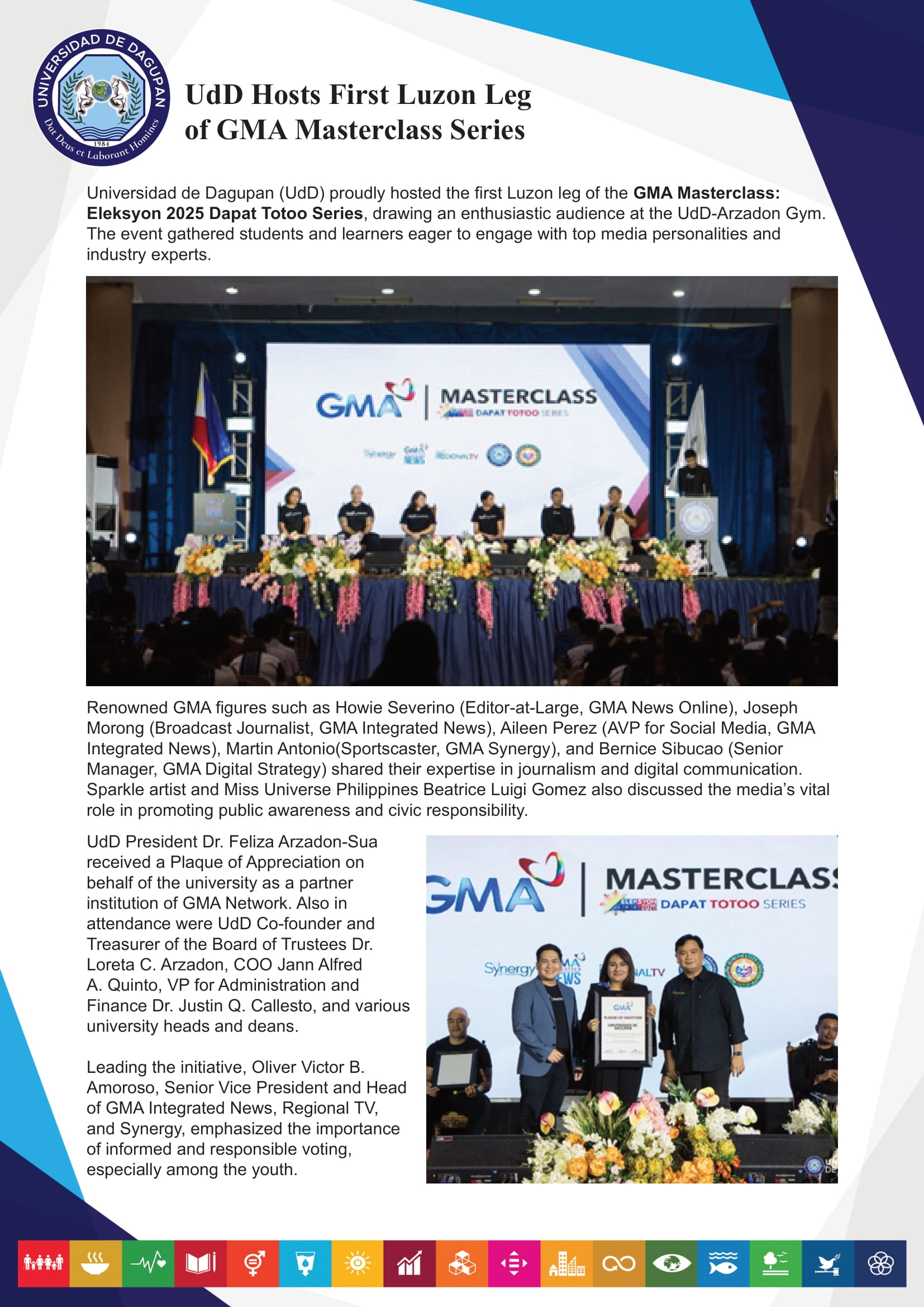 UdD Hosts First Luzon Leg of GMAMasterclass Series
