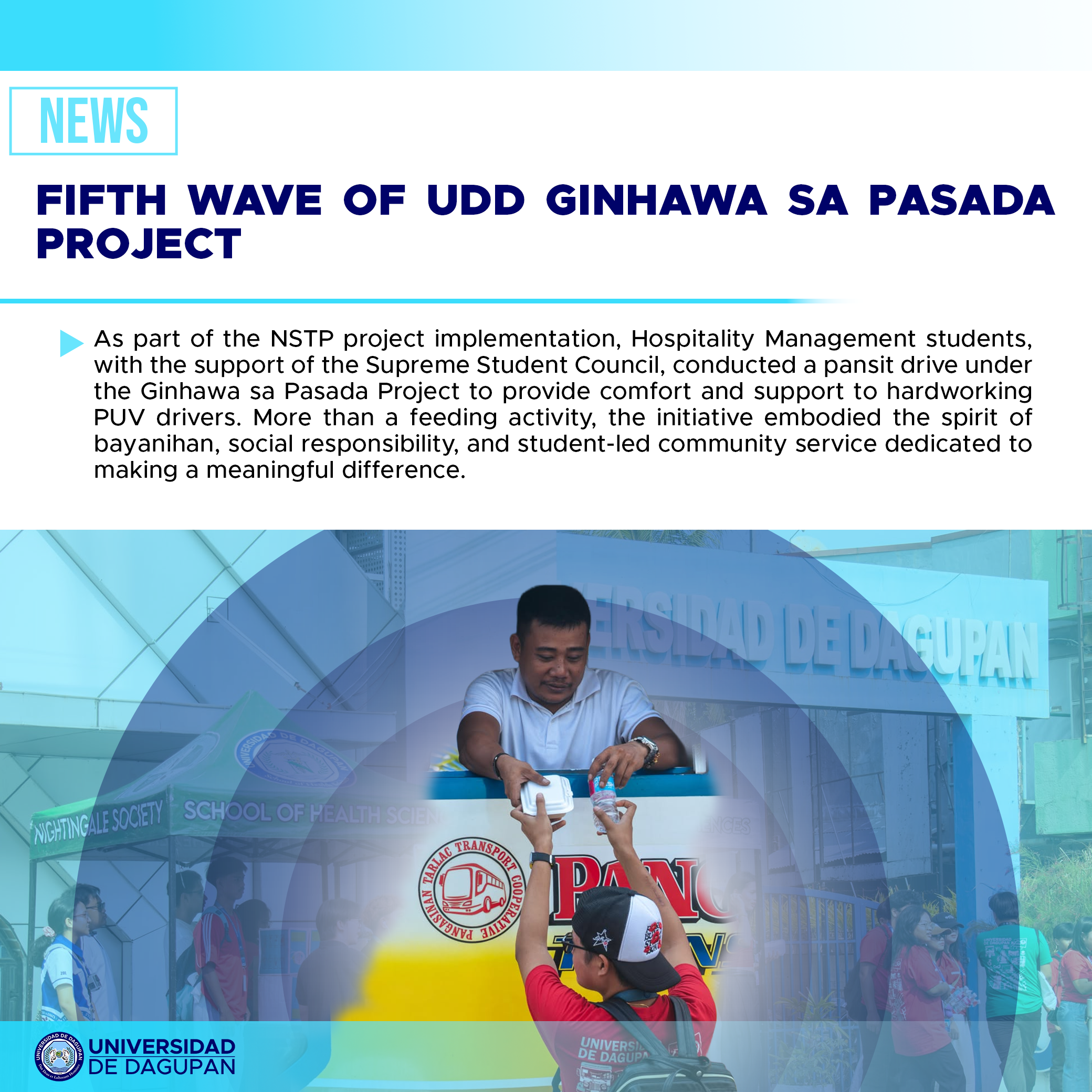 fifth wave of udd ginhawa sa pasada project